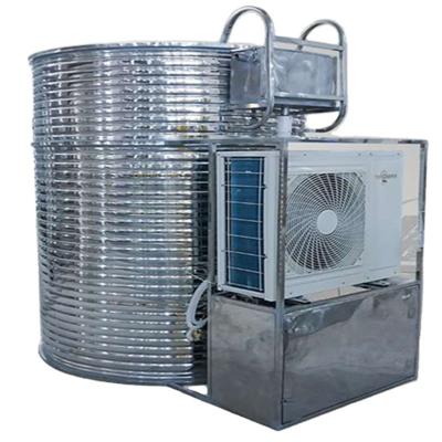 China Insulation Outdoor Integrated Solar Water Tank With Air Source Heat Pump for sale