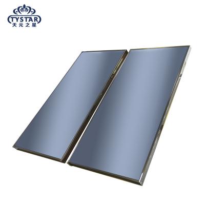 China Green Glass Flat Panel Solar Power Water Heater Solar Collector Free Electric Heating for sale