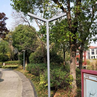 China Pole also can high quality double arm 60W outdoor lighitng AC power LED modern post street lights for sale