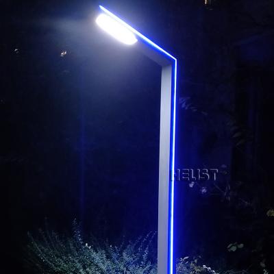 China New Garden Design Integrated High Lumen Garden Pole And Square Bracket Landscape Led Street Light for sale