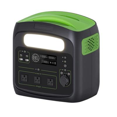 China New Arrival Power Station 1200W Wireless Charging Mini Solar Power Station Lithium Battery Portable Generator For Home Application for sale