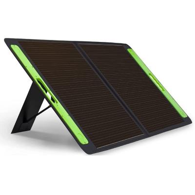 China High Efficiency Long Lifetime Folding Solar Panel 18V 120w Portable Outdoor Solar Charger For Camping 125mmx125mm for sale