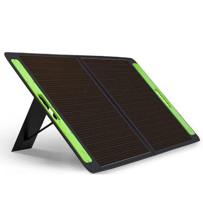 China Foldable 120w Fabric Monocrystalline Solar Panel Folding PV Module For Car Camping Picnic Solar Cell With Usb Adapter For Phone 125mmx125mm for sale