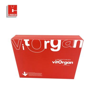 China New Design Health Care Products Packaging Box Book Top Recyclable Shape Top White Magnetic Folding Gift Box for sale