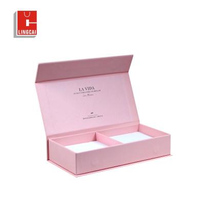 China New Recyclable Custom Logo High Quality Jewelry Box Packaging Folding Packaging Magnetic Closure Boxes Made In China for sale