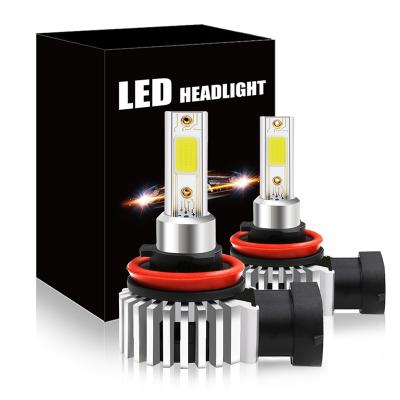 China Whole Body With Aviation Mini Design D9 Car LED Headlight Bulbs H4 H11 H8 H9 9005 HB3 9006 HB4 H7 H3 Aluminum Waterproof Automotive Lighting System for sale