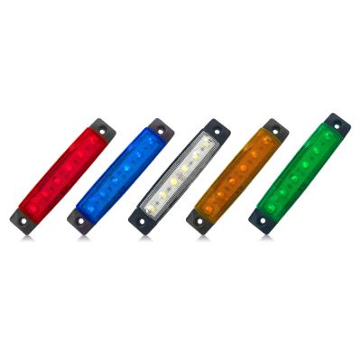 China China Factory OEM Lux LED Para Camiones DC 12-24V Amber Waterproof ABS Plastic Case/Red/Blue/Green/White Side Marker Trailer Truck Led Lights for sale