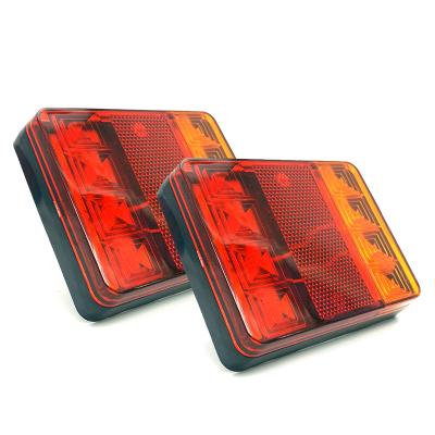 China ABS Aluminum Alloy For All Body ODM Focos Led Lampadas 8W 8 LED Auto Lighting System For Halogen And Xenon Tail Lights Led Car Tail Light rear of Para Carro 12V truck for sale