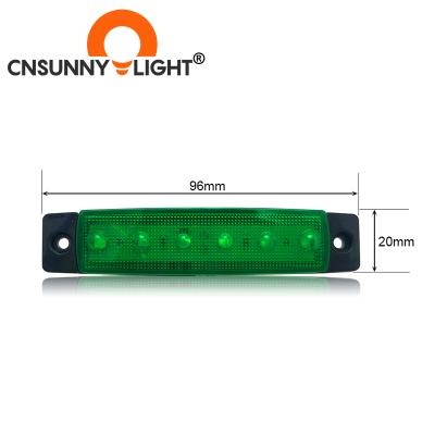 China ABS Aluminum Alloy For All Body ODM Focos Led Auto Lighting System Lampadas 6 LED Luz Lamp Para Carros Coche Emergencia Led Truck Side Warning Beacon Light for sale