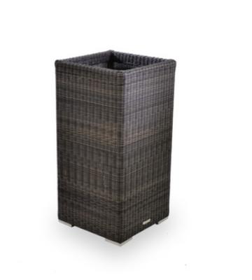 China Large Flower Pots Eco - Friendly Outdoor Decorative Vases Rattan Wicker Plant Pots for sale