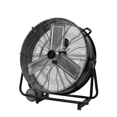 China Industrial Heavy Duty Metal Floor Hotel Drum Fan Portable Fan Connectors Charm for sale