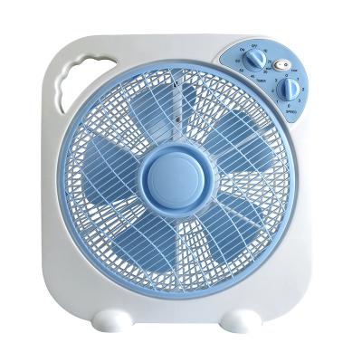 China Household 12 Inch Electric Air Cooling Box Fans With Oscillating Grill And Timer for sale