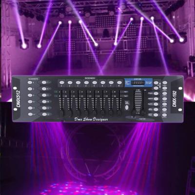 China Iron 192 Channels DMX512 Controller Console Stage Party DJ Disco Operator Equipment Lighting Control Desk for sale