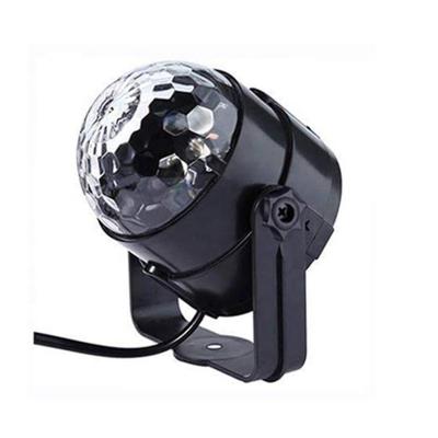 China Hotel DJ Lamp Sound Activated Mini Disco Rotating Magic Ball Party Light 3W RGB LED Stage Lights With Remote Control for sale