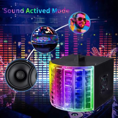 China Theme Park Party Lights Sound Activated Disco Ball Strobe Light 6 Color Lighting For Disco Stage Holiday Wedding Home Party for sale