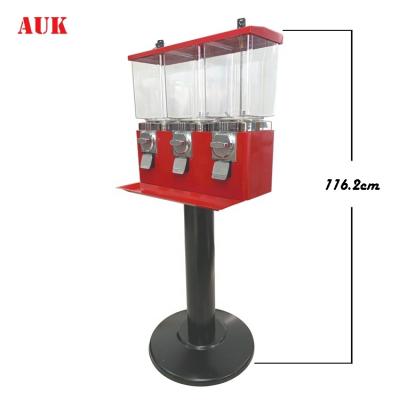 China Top Triple CANDY Vending Machine For Bulk Gumball Capsule Bouncy Candy Ball For Sale for sale