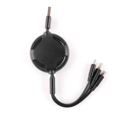 China Mobile phone CBZN CB-XDA02 3 in 1 micro charging type c usb cable mobile phones fast charging cable for sale