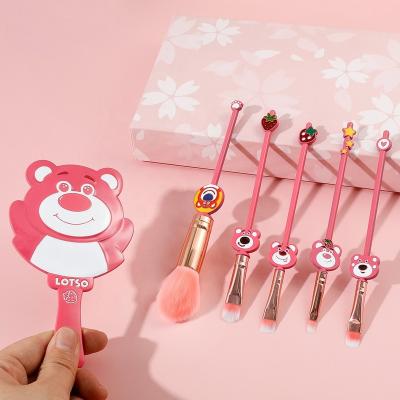 China Luxury Portable Travel Bottle 12pcs Glitter Handle Makeup Brush Kit Case Bucket Quantity OEM Customized Tools Logo Beauty PCS for sale