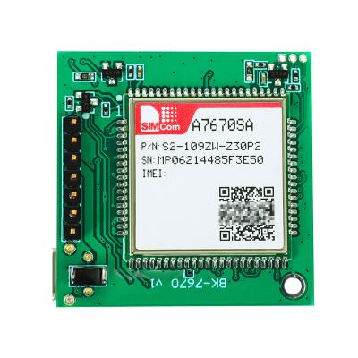 China LTE GPS 4G Cat.1 Module SIMCom A7670SA Core Board Module With GSM GPS Development Board BK-A7670SA for sale