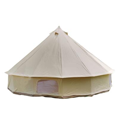 China Wholesale Outdoor Custom Sunproof Family Oxford Fabric Luxury Glamping Bell Straight Tying Type Tents for sale