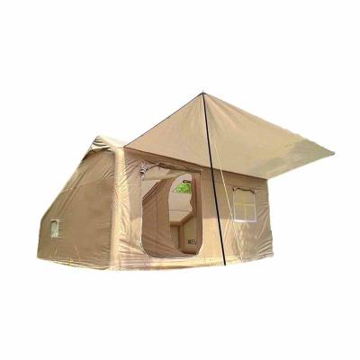 China Diagonal tying type waist can be customized cotton durable wholesale camping waterproof inflatable tent for sale