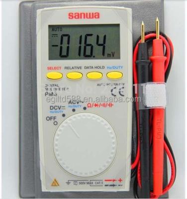 China Sanwa PM3/PM-3,500V 60KHZ,8.5mm thick body with multi-function,Digital multimeters,pocket type PM3 for sale