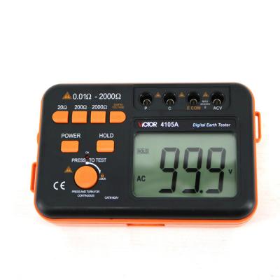 China Victor 4105A Digital Earth Ground Resistance Tester 0.1~1000 Ohm 2% 750V Victor 4105A for sale