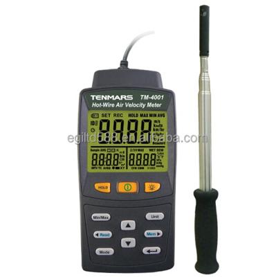 China Tenmars TM4001 Handheld Hot Wire Anemometer Wind Speed ​​Tester TM-4001 156*73*35 for sale