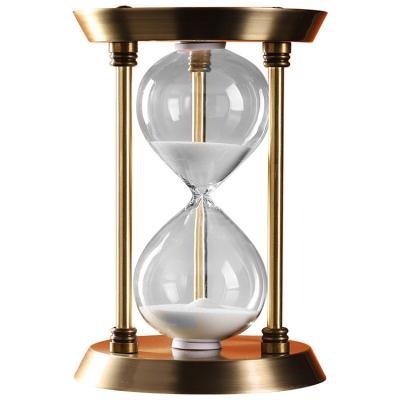 China European Simple Gold Hourglass Countdown Decoration Wrought Iron Hourglass Timer Creative Living Room Bedroom Porch Office Store for sale