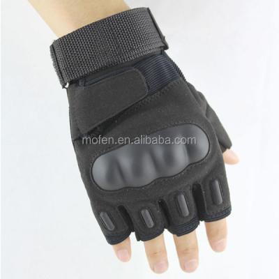 China Army Airsoft Cut Fingers Olive Tan Tactical Gloves Black for sale