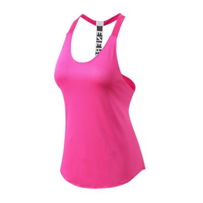 China Women Yoga Vest Gym Sports Shirts Anti-Static Sleeveless Sport Tops Fitness Women Running Clothes for sale