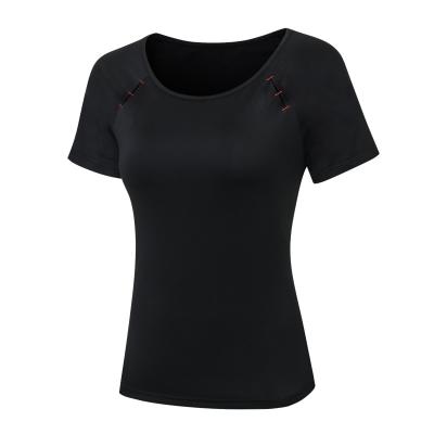 China Anti-Static Cheap Top Grade Women Fitness Gym Quick Dry Sports Use Running Yoga T-shirt for sale