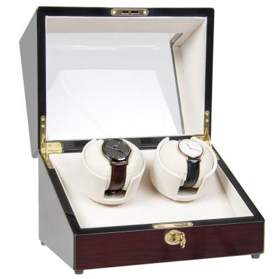 China Handmade shiny wooden watch box with removable tray for sale