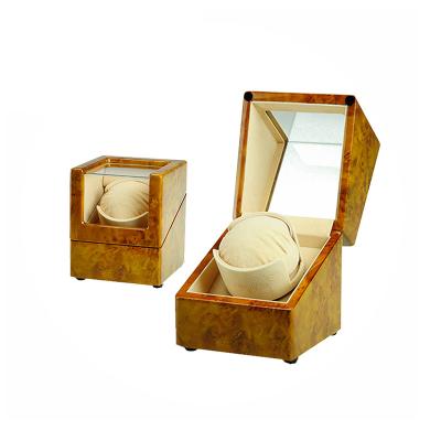 China China ROHS Wooden Manufacturer Wooden Watch Winder Box For Single Watch for sale