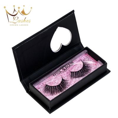 China Wholesale Soft Natural Mink Eyelash Custom Label Custom Mink Eyelashes With Customized Package for sale