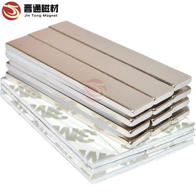 China Industrial Self Adhesive Neodymium Magnet 2021 Magnet Tape Square Strong N45 Nickel for sale