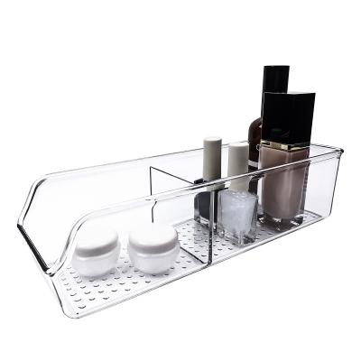 China Sustainable Organizer Plastic Organizer Storage Box Make Up Brushes Holder Acrylic Makeup Cosmetic Organizer Cosmetic Box Case for sale