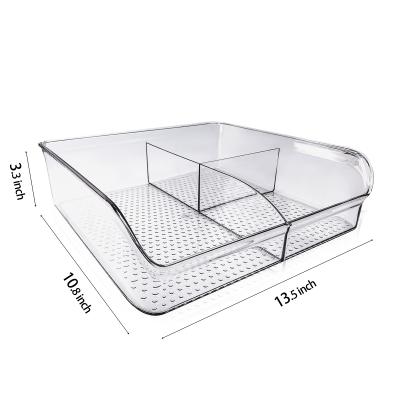 China Custom Cosmetics Makeup Organizer Acrylic Drawer Storage Boxes And Bins Viable For Storage Box Use Plastic Modern Polygon for sale