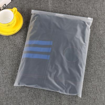 China Recyclable Wholesale Waterproof Zipper Bag Custom Frosted Plastic Zipper Lock Bag for sale