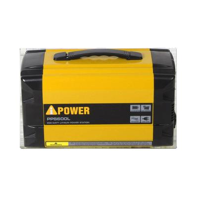 China Aipower Support Charging AC 230v DC Battery Fast Portable Power Station 600w Solar Generator for sale