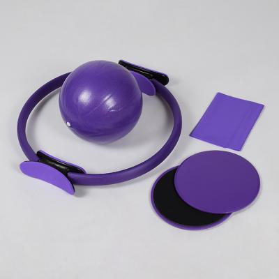 China Fast Shipping Long Lasting Fitness Pilates Ring Training Resistance Support Tool Stretch Bands With Yoga Ball And Slide for sale