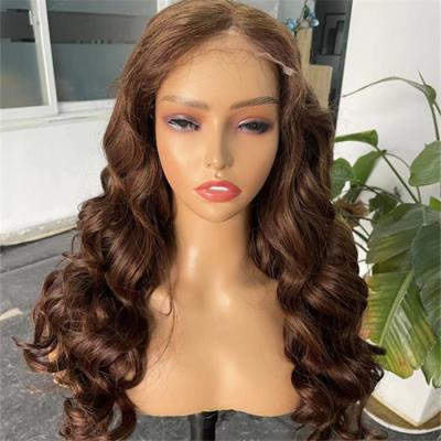 China Undetectable Gluless Front HD Lace Human Hair Wigs Super Thin 30inches for sale