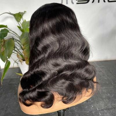 China 10A Voorkant Mensenhaar kant pruik Braziliaanse Body Wave 32 Inch Custom Te koop