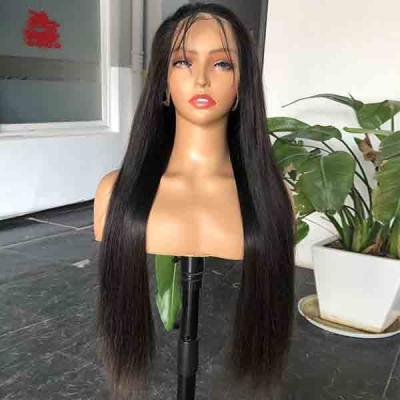 China Very Full 300 Density Undetectable Swiss HD Lace Wig Straight Hair for sale