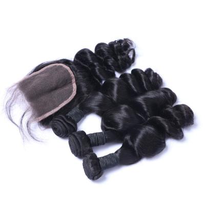 China Brazilian Raw Hair Bundles Vendor Aligned Mink Cuticle Loose Wave 10A Raw Indian Hair for sale