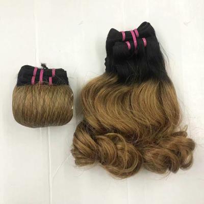 China Virgin Cuticle Aligned Double Drawn Human Hair Bouncy Funmi Curly Bundles Magic for sale