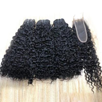 China Mink Brasileño Doble dibujado Pixie rizos Extensión de cabello humano Rincón rizado en venta