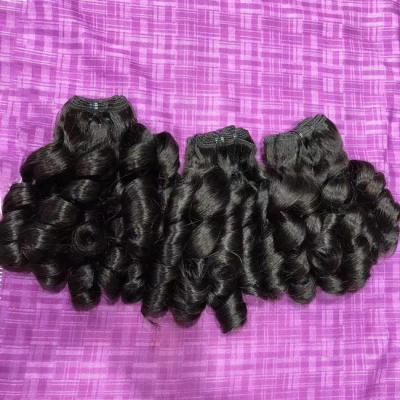 China ODM Brazilian Funmi Double Drawn Human Hair Remy Flexi Pissy Curly Hair Extensions for sale