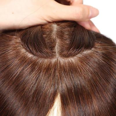 Cina 150g Parte media femminile parrucche di toupee femminile sostituzione del pelo in vendita