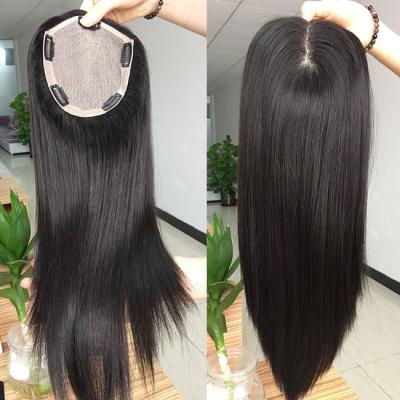 China Perrucas de peluche natural negro permanente para mujeres reemplazo de prótesis de cabello humano en venta